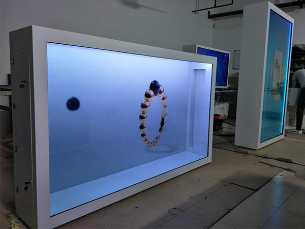 Transparent LCD cabinet
