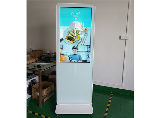 Floor standing touch screen kiosk with PC build in