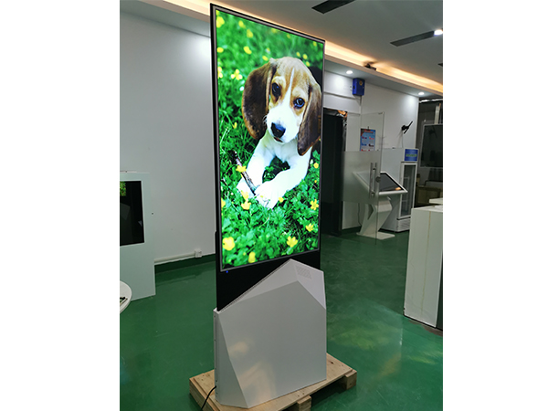 Ultra slim double sided QLED digital signage advertising player