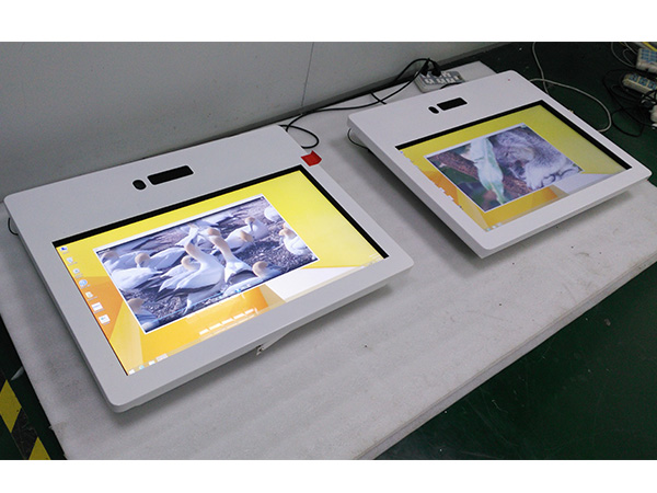 Touch screen kiosk with printer and camera