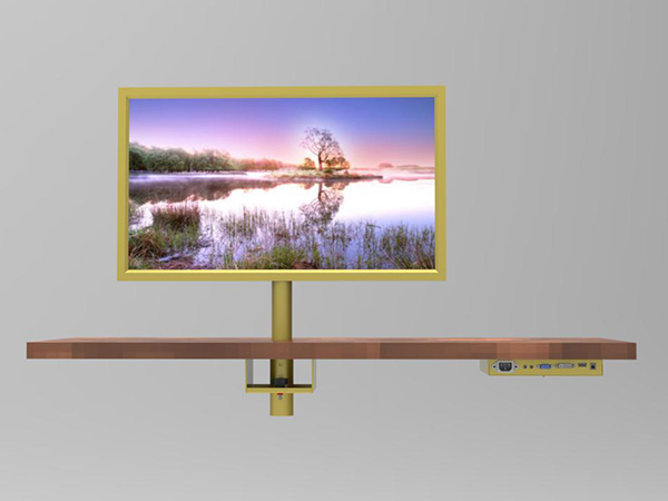 Golden Double sided lcd monitor display for casino game table