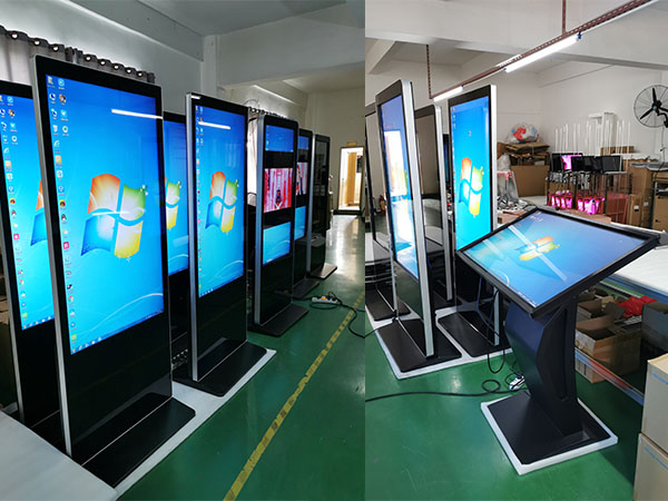 Free standing lcd advertising player IPHONE design