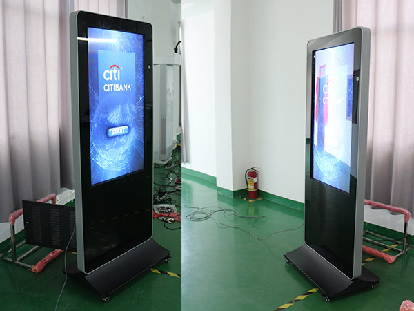 Iphone design touch screen kiosk IR and capacitive touch