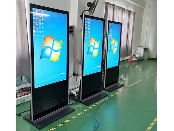 Free standing capacitive touch screen kiosk