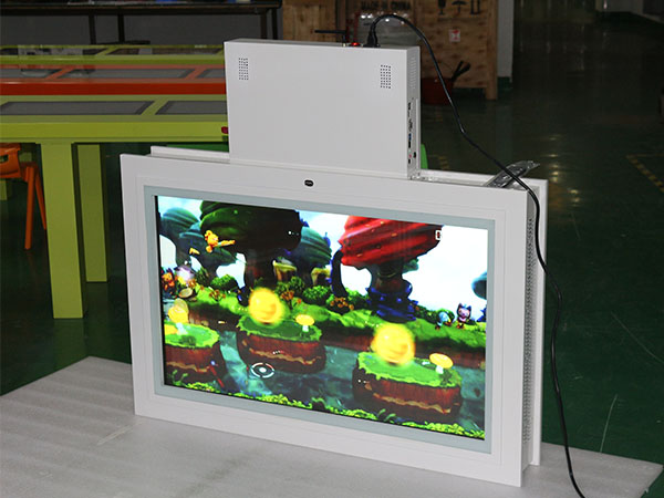 Double sided ceiling lcd digital signage advertising player