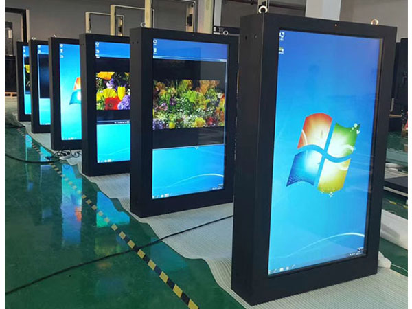 Outdoor LCD digital signage totem wall mounted lcd screen display